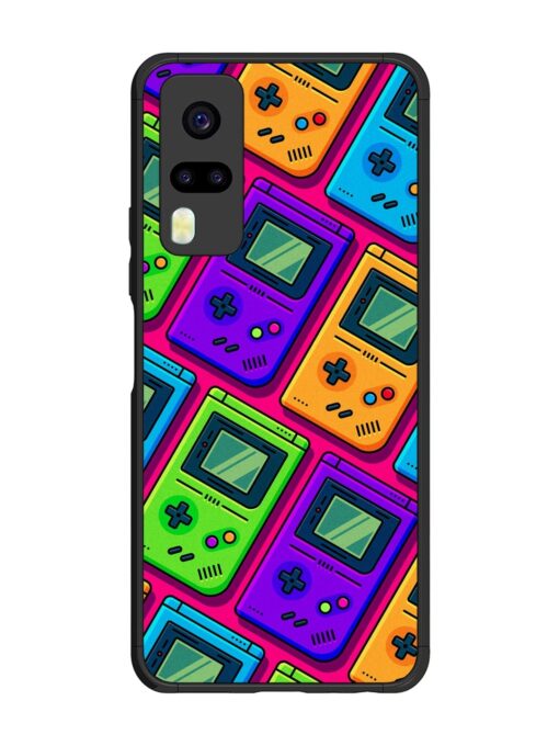 Game Seamless Pattern Glossy Metal Phone Cover for Vivo Y31