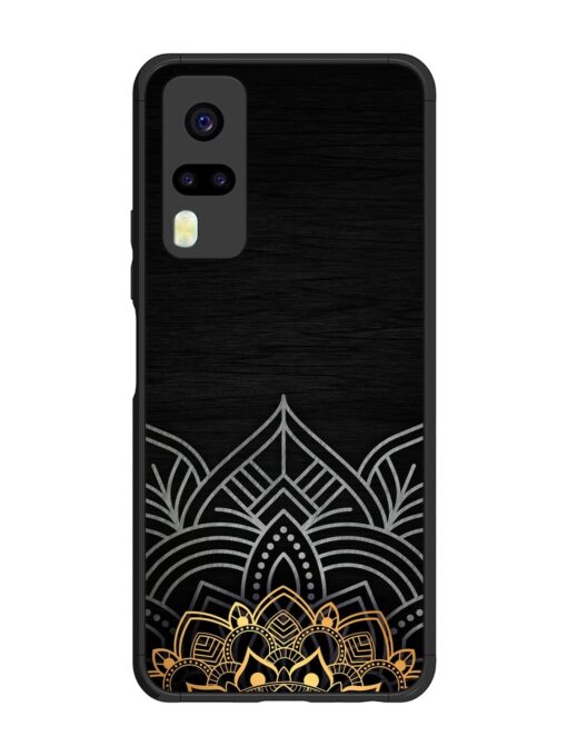 Decorative Golden Pattern Glossy Metal Phone Cover for Vivo Y31