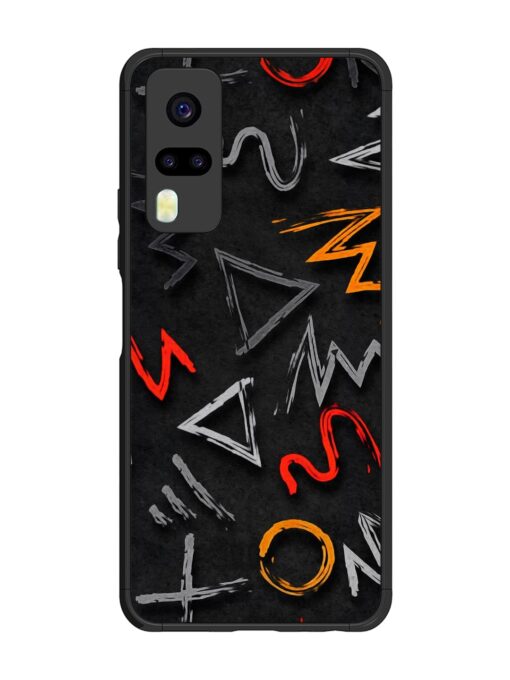 Grungy Graffiti Glossy Metal Phone Cover for Vivo Y31