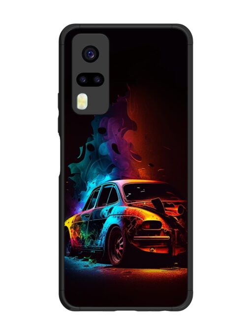 High Classic Car Art Glossy Metal Phone Cover for Vivo Y31 Zapvi