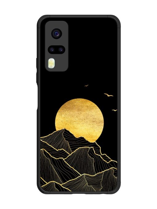 Golden Sunrise Glossy Metal Phone Cover for Vivo Y31