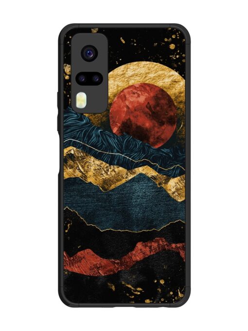 Gold Painting View Glossy Metal Phone Cover for Vivo Y31 Zapvi