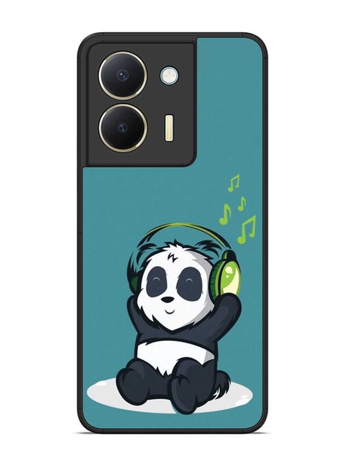 Music Panda Glossy Metal Phone Cover for Vivo Y36