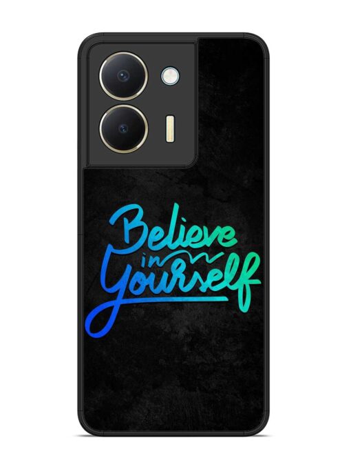 Believe In Yourself Glossy Metal Phone Cover for Vivo Y36