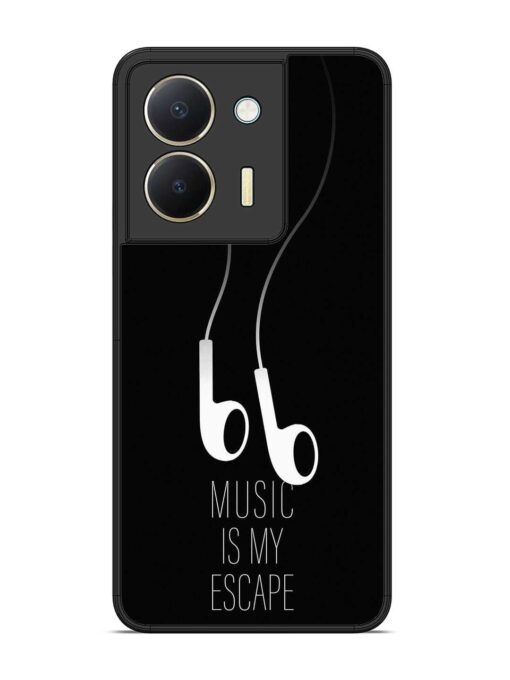 Music Is My Escape Glossy Metal Phone Cover for Vivo Y36