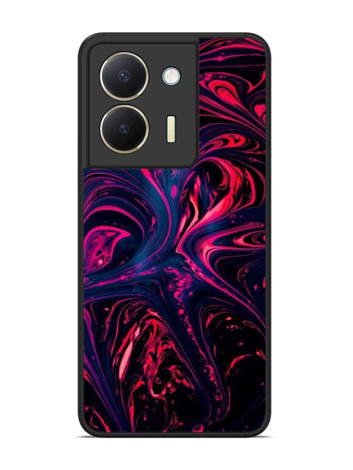 Abstract Background Glossy Metal Phone Cover for Vivo Y36 Zapvi