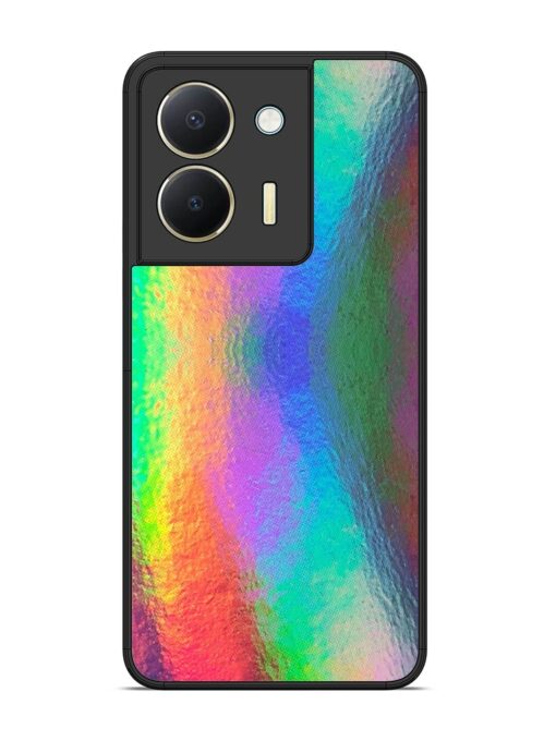 Colorful Holographic Background Glossy Metal TPU Phone Cover for Vivo Y36