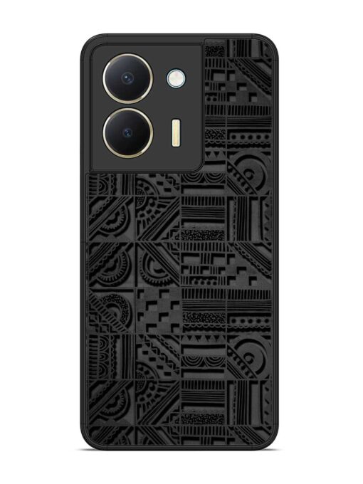 Seamless Pattern Glossy Metal Phone Cover for Vivo Y36