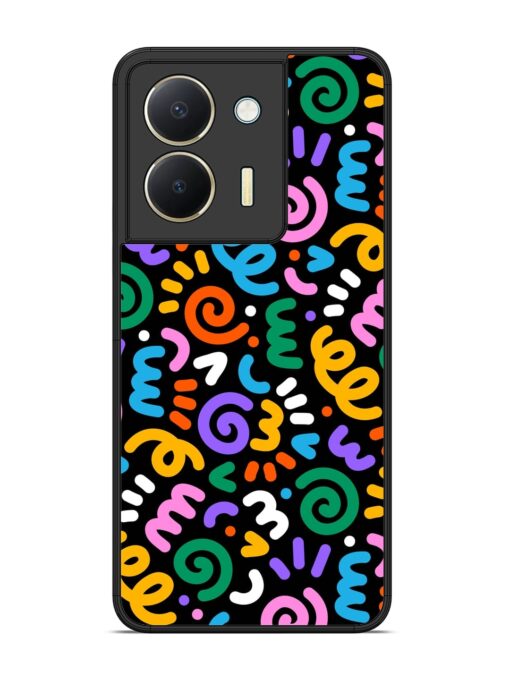 Colorful Seamless Vector Glossy Metal Phone Cover for Vivo Y36