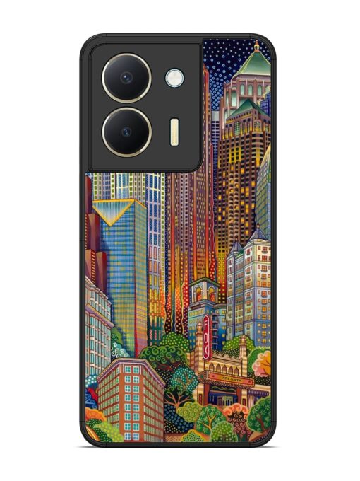 Cityscapes Art Glossy Metal Phone Cover for Vivo Y36