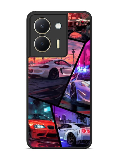 Ride In Pixels Glossy Metal Phone Cover for Vivo Y36