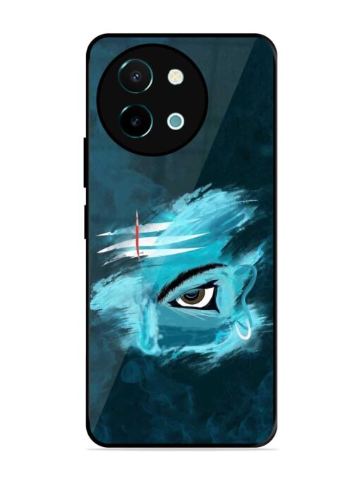 Lord Shiva Glossy Metal Phone Cover for Vivo Y38 (5G) Zapvi