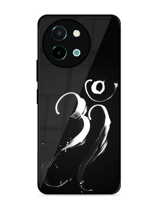 Om Logo Glossy Metal Phone Cover for Vivo Y38 (5G) Zapvi