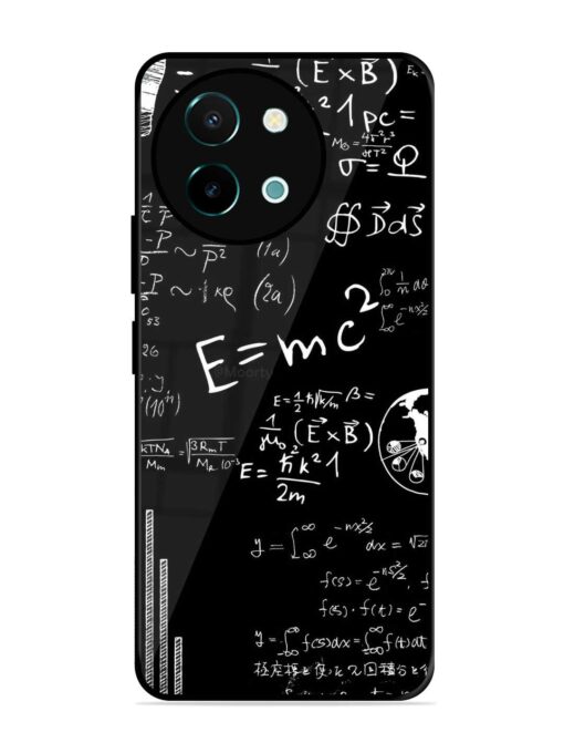 E=Mc2 Mass?Energy Equivalence Glossy Metal Phone Cover for Vivo Y38 (5G) Zapvi