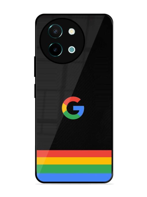 Google Logo Art Glossy Metal Phone Cover for Vivo Y38 (5G) Zapvi