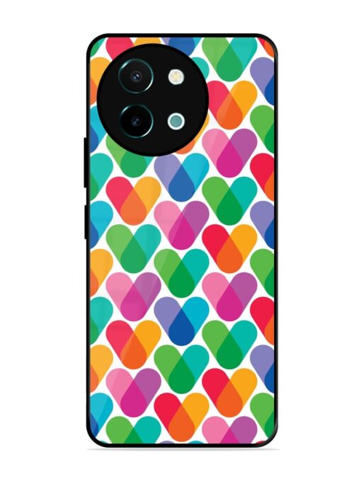 Overlapping Colors Colorful Glossy Metal TPU Phone Cover for Vivo Y38 (5G) Zapvi