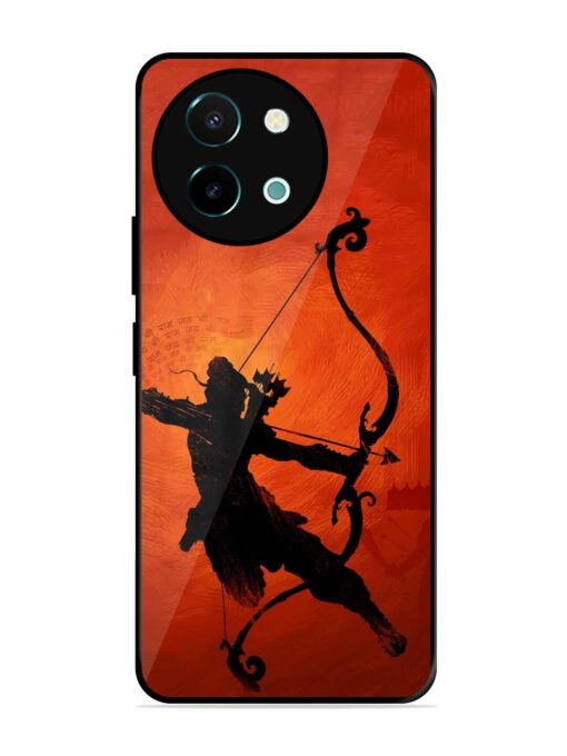 Illustration Lord Rama Glossy Metal Phone Cover for Vivo Y38 (5G)