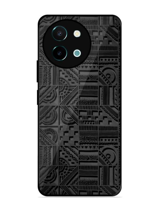 Seamless Pattern Glossy Metal Phone Cover for Vivo Y38 (5G)