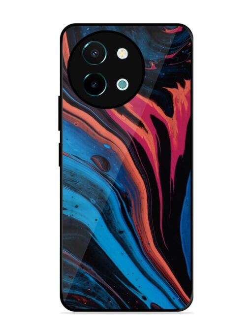 Liquefied Art Glossy Metal TPU Phone Cover for Vivo Y38 (5G) Zapvi