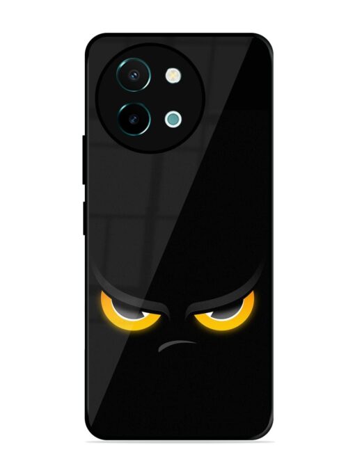 Scary Yellow Eye Glossy Metal TPU Phone Cover for Vivo Y38 (5G)