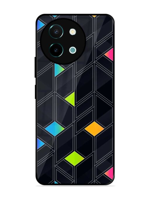 Abstract Mosaic Seamless Glossy Metal Phone Cover for Vivo Y38 (5G) Zapvi