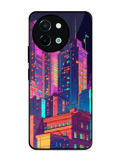 City View Glossy Metal Phone Cover for Vivo Y38 (5G) Zapvi