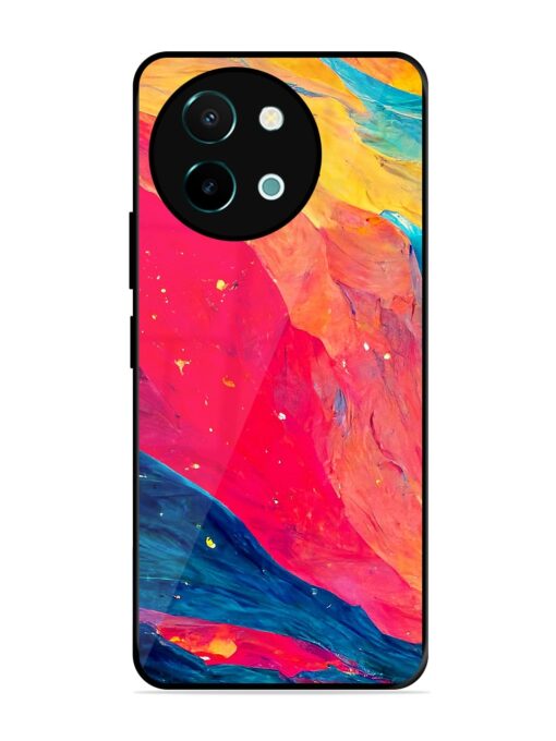 Starry Night Glossy Metal Phone Cover for Vivo Y38 (5G) Zapvi