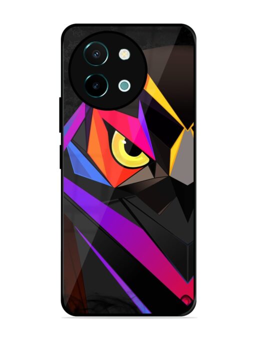 Wpap Owl Glossy Metal Phone Cover for Vivo Y38 (5G) Zapvi