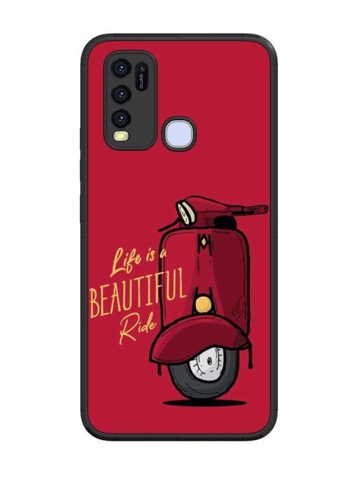 Life Is Beautiful Rides Glossy Metal Phone Cover for Vivo Y50 Zapvi