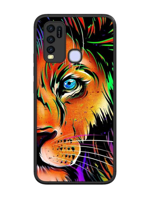 Colorful Lion Design Glossy Metal TPU Phone Cover for Vivo Y50 Zapvi