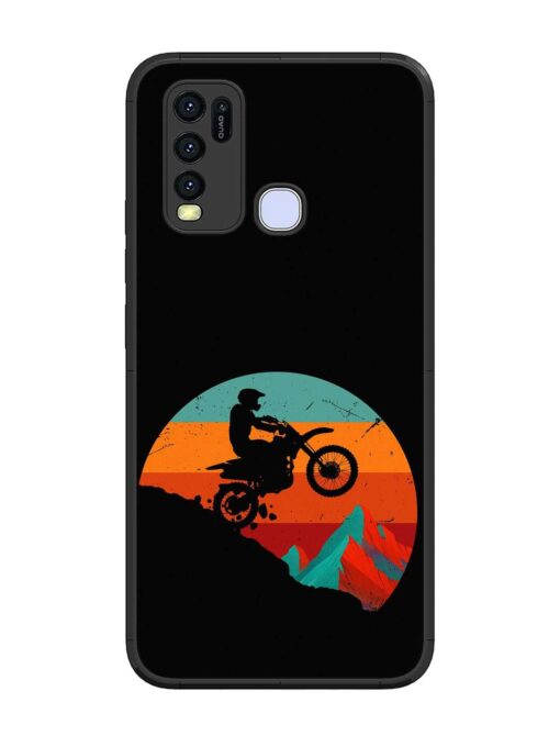 Mountain Bike Glossy Metal Phone Cover for Vivo Y50 Zapvi