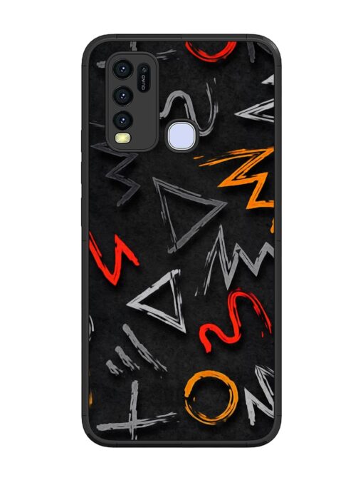 Grungy Graffiti Glossy Metal Phone Cover for Vivo Y50 Zapvi