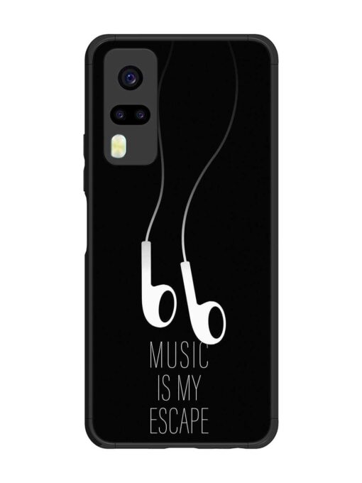 Music Is My Escape Glossy Metal Phone Cover for Vivo Y51 Zapvi