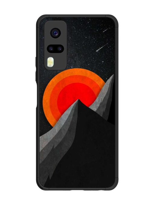 Black Mountain Glossy Metal Phone Cover for Vivo Y51 Zapvi