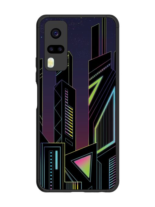 Neon Dreamscape Glossy Metal Phone Cover for Vivo Y51 Zapvi