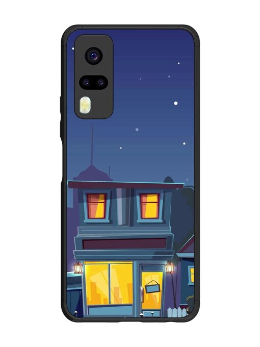 Vector Night House Glossy Metal Phone Cover for Vivo Y51