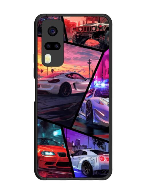 Ride In Pixels Glossy Metal Phone Cover for Vivo Y51 Zapvi