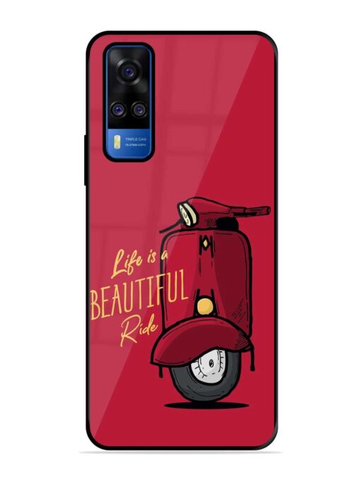 Life Is Beautiful Rides Glossy Metal Phone Cover for Vivo Y51A