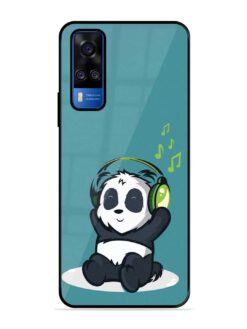 Music Panda Glossy Metal Phone Cover for Vivo Y51A