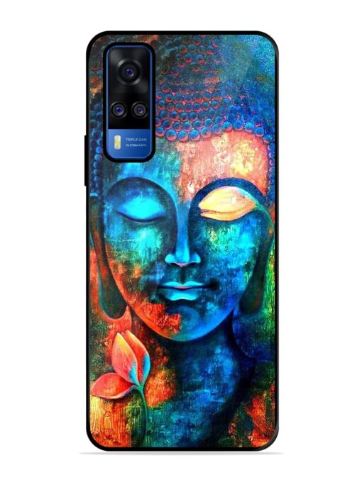 Buddha Painting Glossy Metal Phone Cover for Vivo Y51A Zapvi