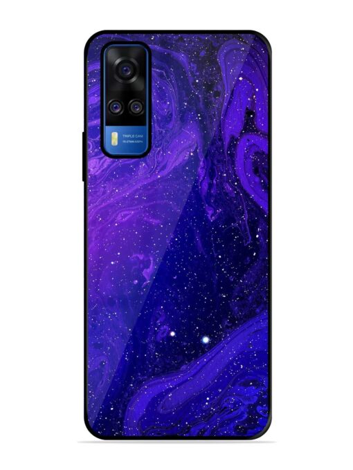 Galaxy Acrylic Abstract Art Glossy Metal Phone Cover for Vivo Y51A Zapvi