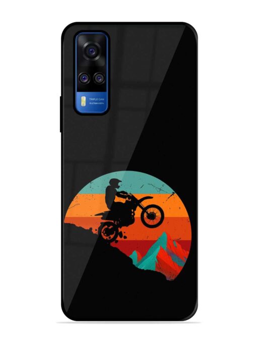 Mountain Bike Glossy Metal Phone Cover for Vivo Y51A Zapvi