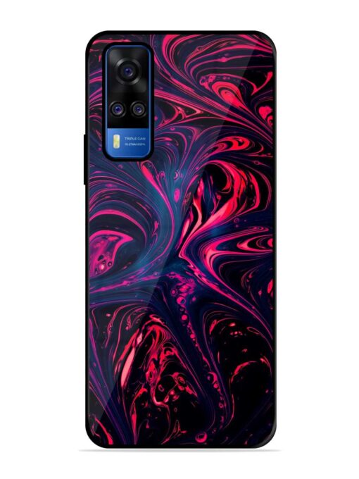 Abstract Background Glossy Metal Phone Cover for Vivo Y51A Zapvi