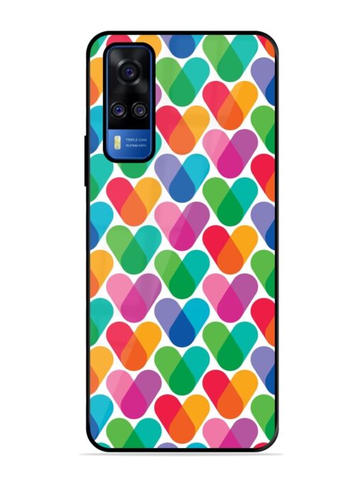 Overlapping Colors Colorful Glossy Metal TPU Phone Cover for Vivo Y51A Zapvi