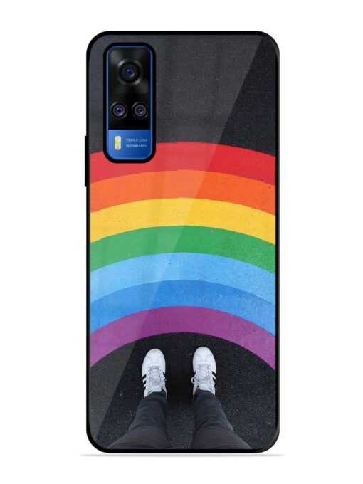 Legs Rainbow Glossy Metal TPU Phone Cover for Vivo Y51A