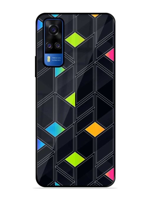 Abstract Mosaic Seamless Glossy Metal Phone Cover for Vivo Y51A