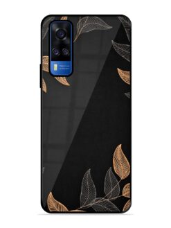 Foliage Art Glossy Metal Phone Cover for Vivo Y51A
