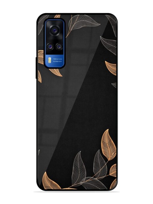 Foliage Art Glossy Metal Phone Cover for Vivo Y51A Zapvi