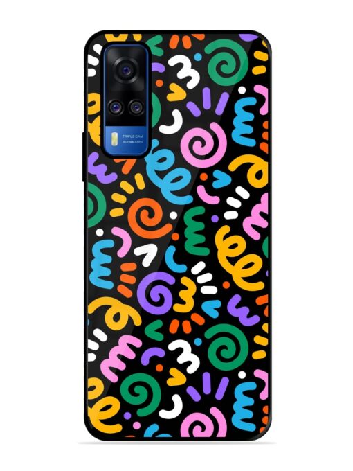 Colorful Seamless Vector Glossy Metal Phone Cover for Vivo Y51A Zapvi