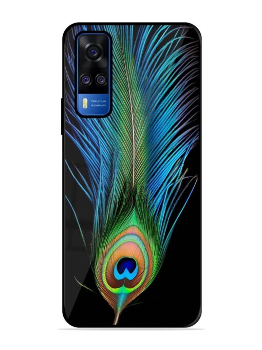 Peacock Feather Glossy Metal TPU Phone Cover for Vivo Y51A